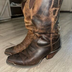 Durango Crush Brown Sultry Slouch Western Cowboy Boots Women’s Sz 6 M